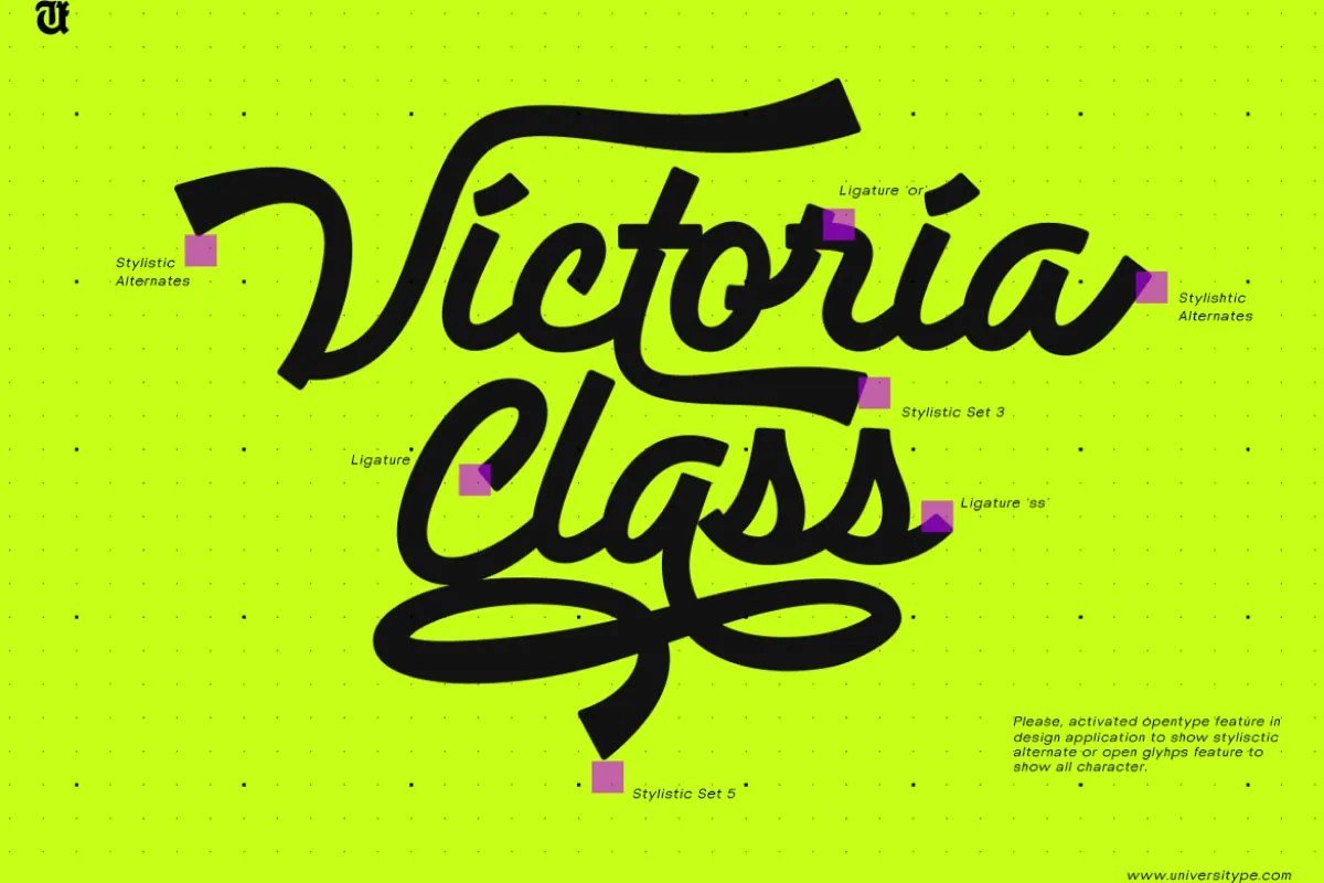 graphic for free - Stickers Bold Modern Script