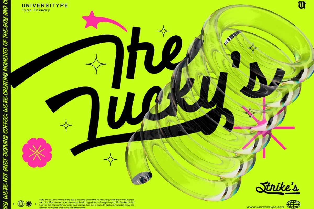 graphic for free - Stickers Bold Modern Script