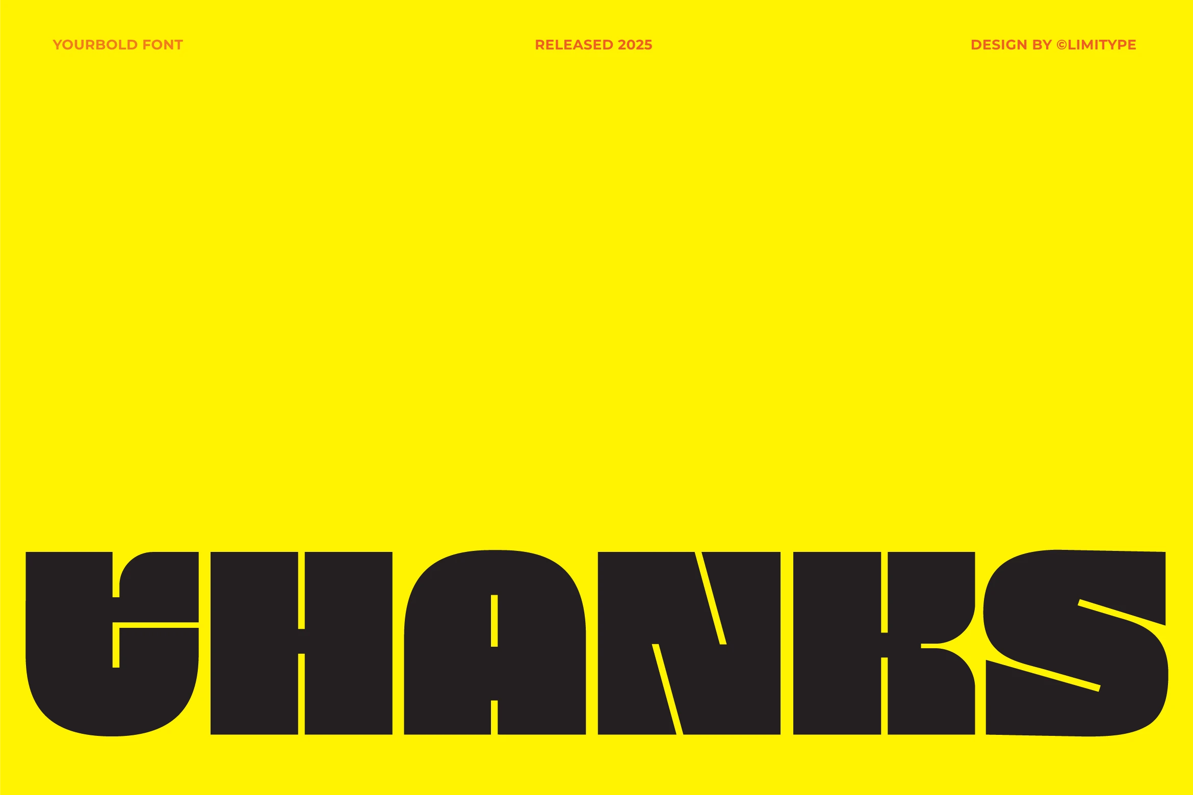 graphic for free - Yourbold Font