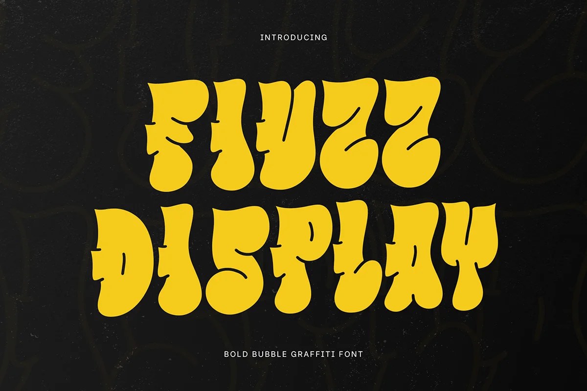 graphic for free - Fiuzz Bold Bubble Graffiti Font