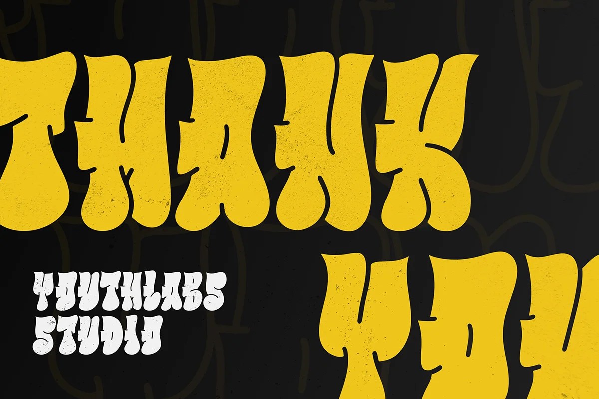 graphic for free - Fiuzz Bold Bubble Graffiti Font