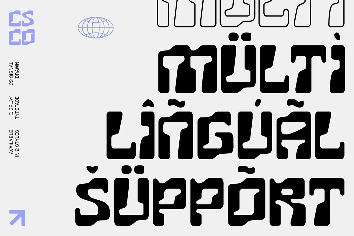 graphic for free - CS Signal Drawn Font