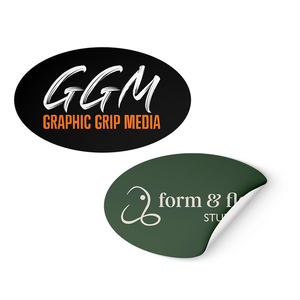 Custom Oval Stickers