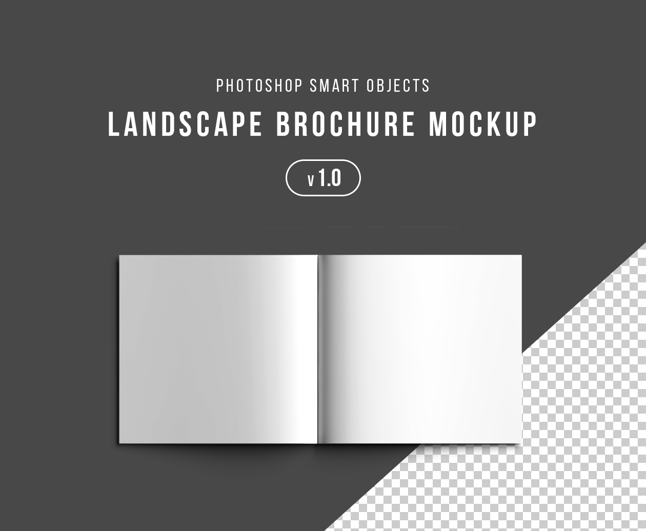 Mockup can be used for private and commercial purposes. Square Brochure Mockup Psd