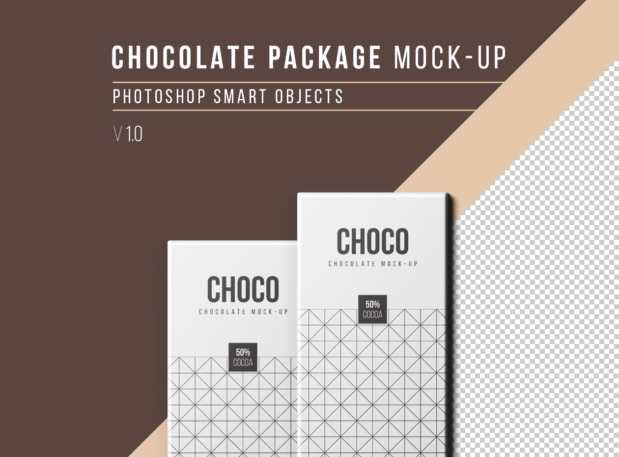 This graphic is further developed to include many . Chocolate Package Mockup