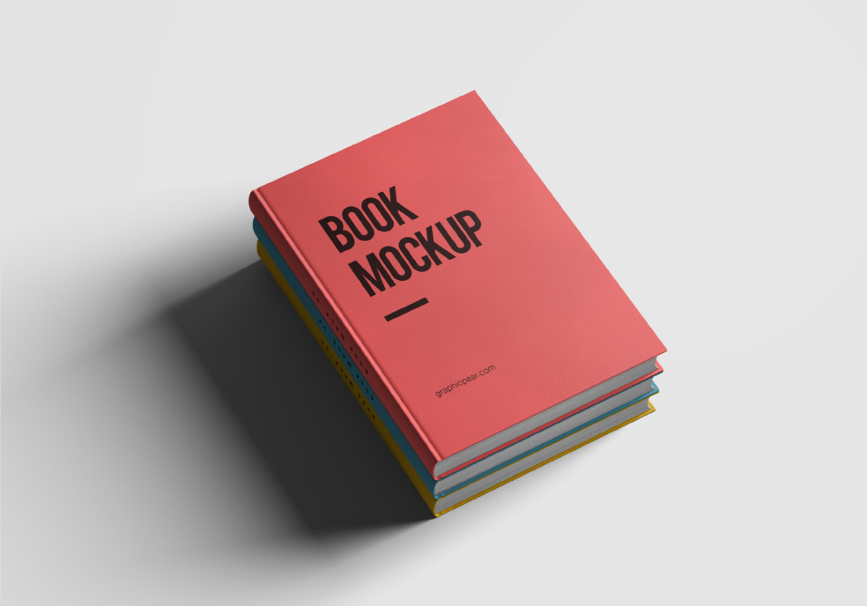 Slightly larger than a standard . Hardcover Book Mockup Photoshop