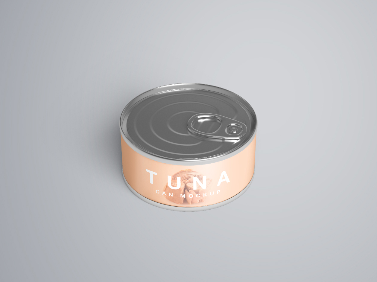 Free halloween scene creator mockup bundle. Tuna Can Mockup
