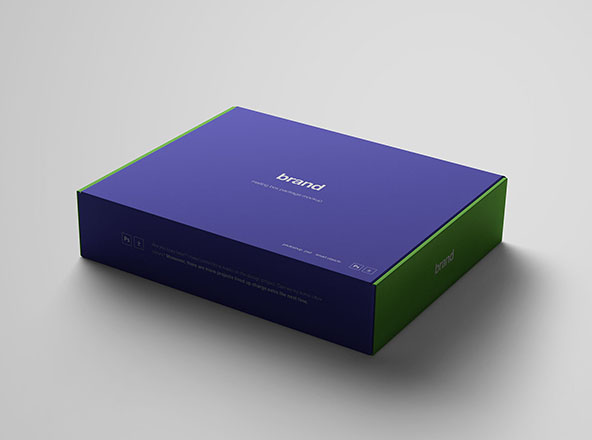 Free mailer box mockup (psd). Advanced Package Box Mockup