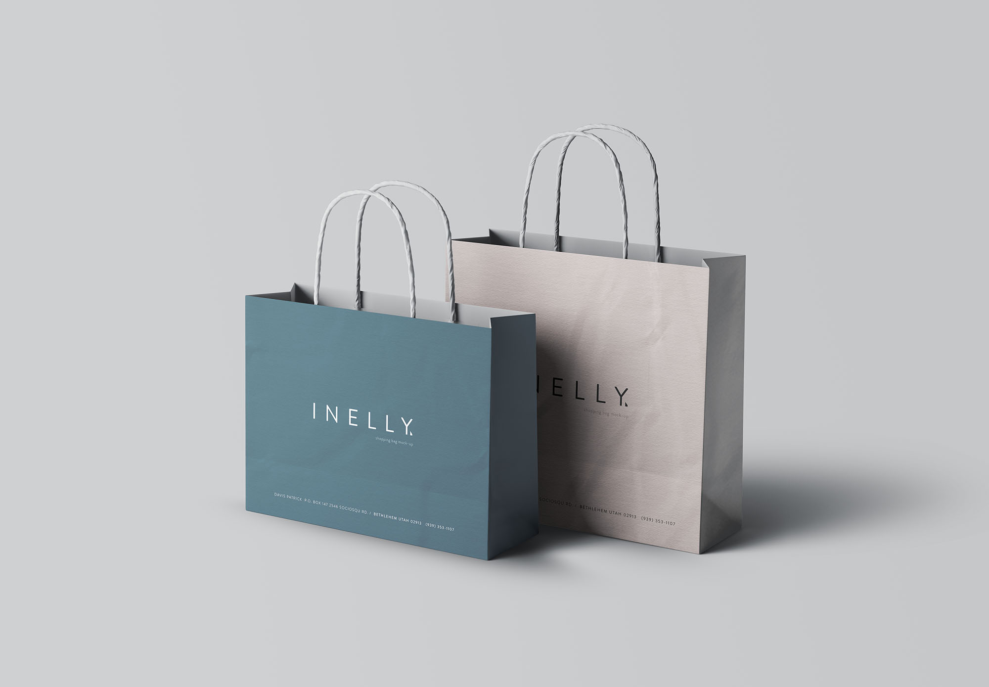 A free paper shopping bag mockup to display your branding and packaging designs in a photorealistic way. Paper Shopping Bag Mockup Psd
