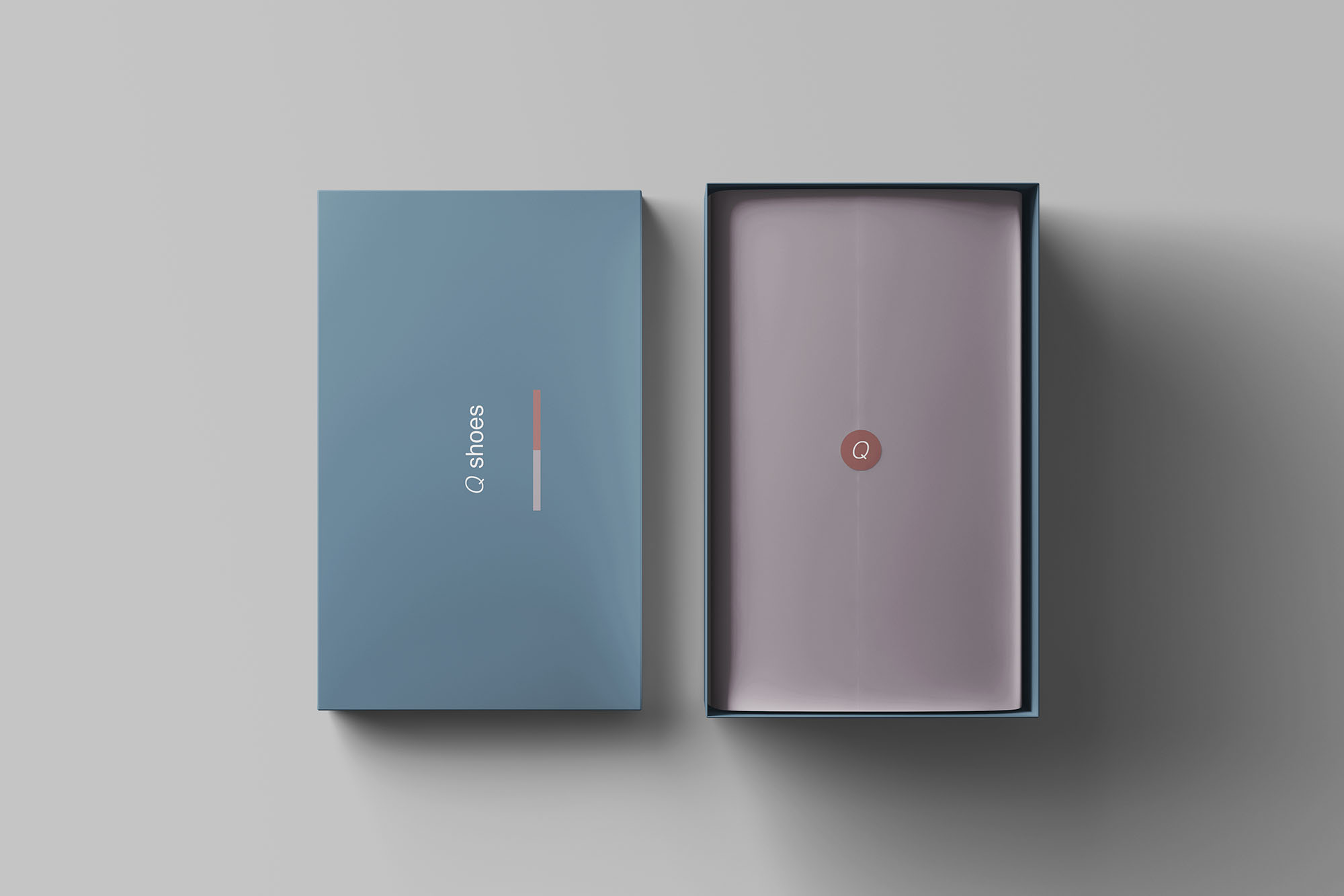 7 angles advanced box mockup for you to showcase your package design in a neat yet attractive way; Shoe Box Mockup