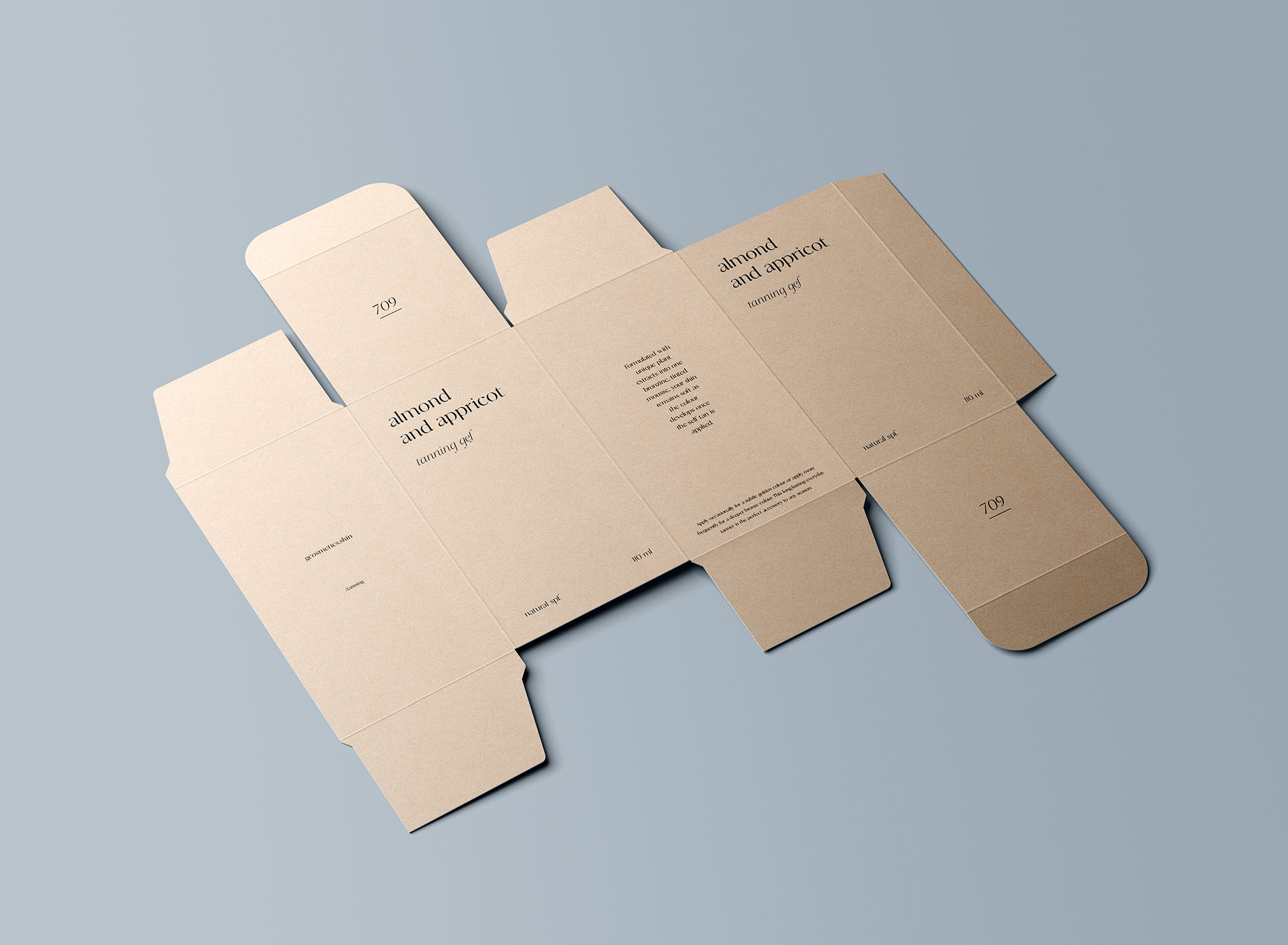 The psd file is easy to customize with smart objects. Unfolded Rectangle Box Mockup