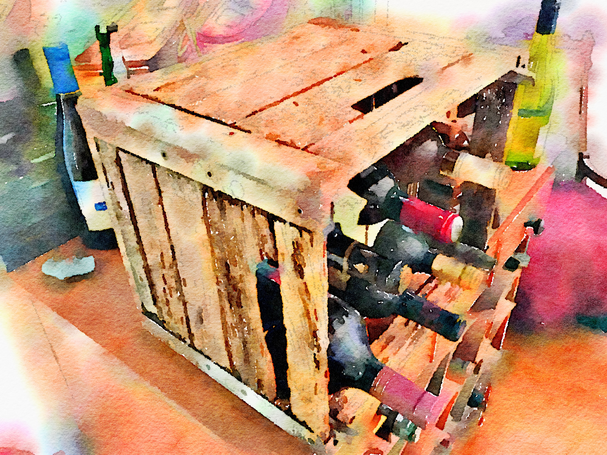 Milk Crate Wine Rack