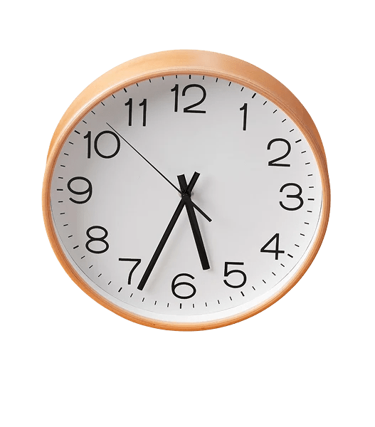 Orange Wall Clock