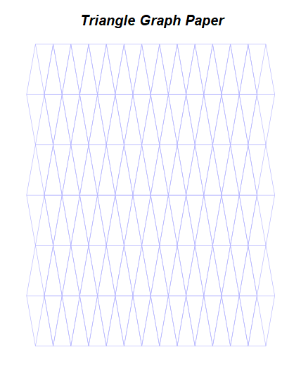 5 free printable triangle graph paper template in pdf