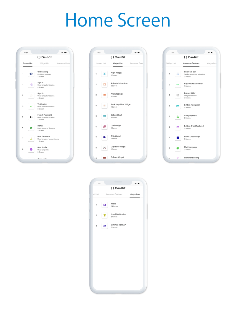 Codemarket Devkit Flutter Ui Kit - Amazing Gradient Image - HD