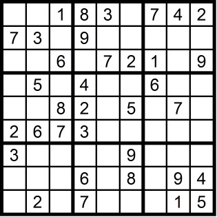 Sudoku Spelen Geen fouten tot nu toe.