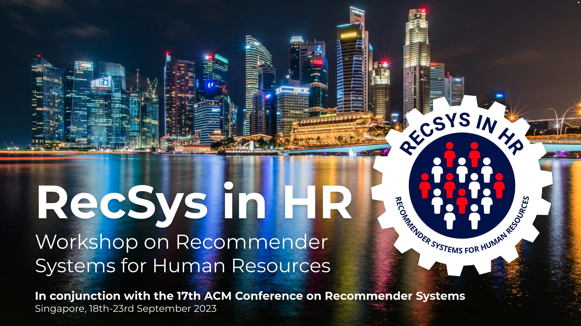 RecSys in HR 2023 Workshop at ACM RecSys 2023