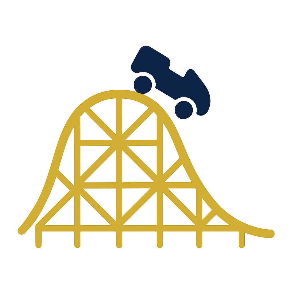 An image of a theme park, a location where a theme park injury or a car accident injury on vacation could occur