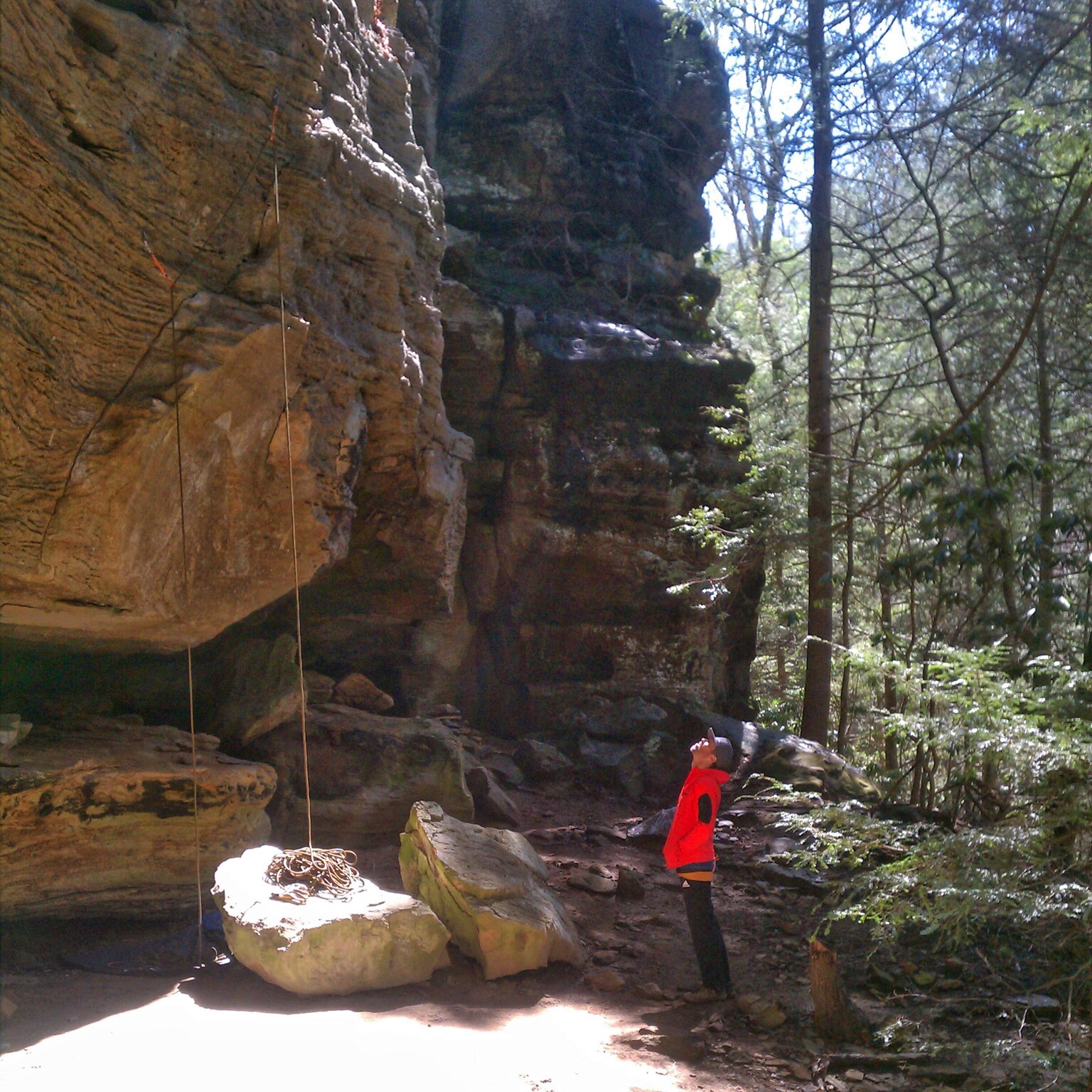 "It's a little wet at the top, but..."