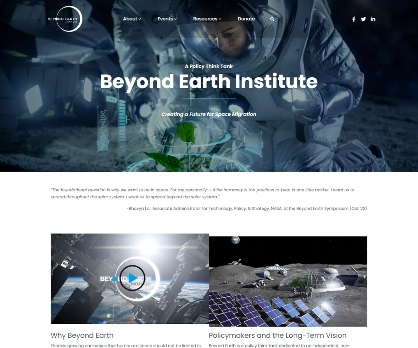 BEYOND EARTH INSTITUTE