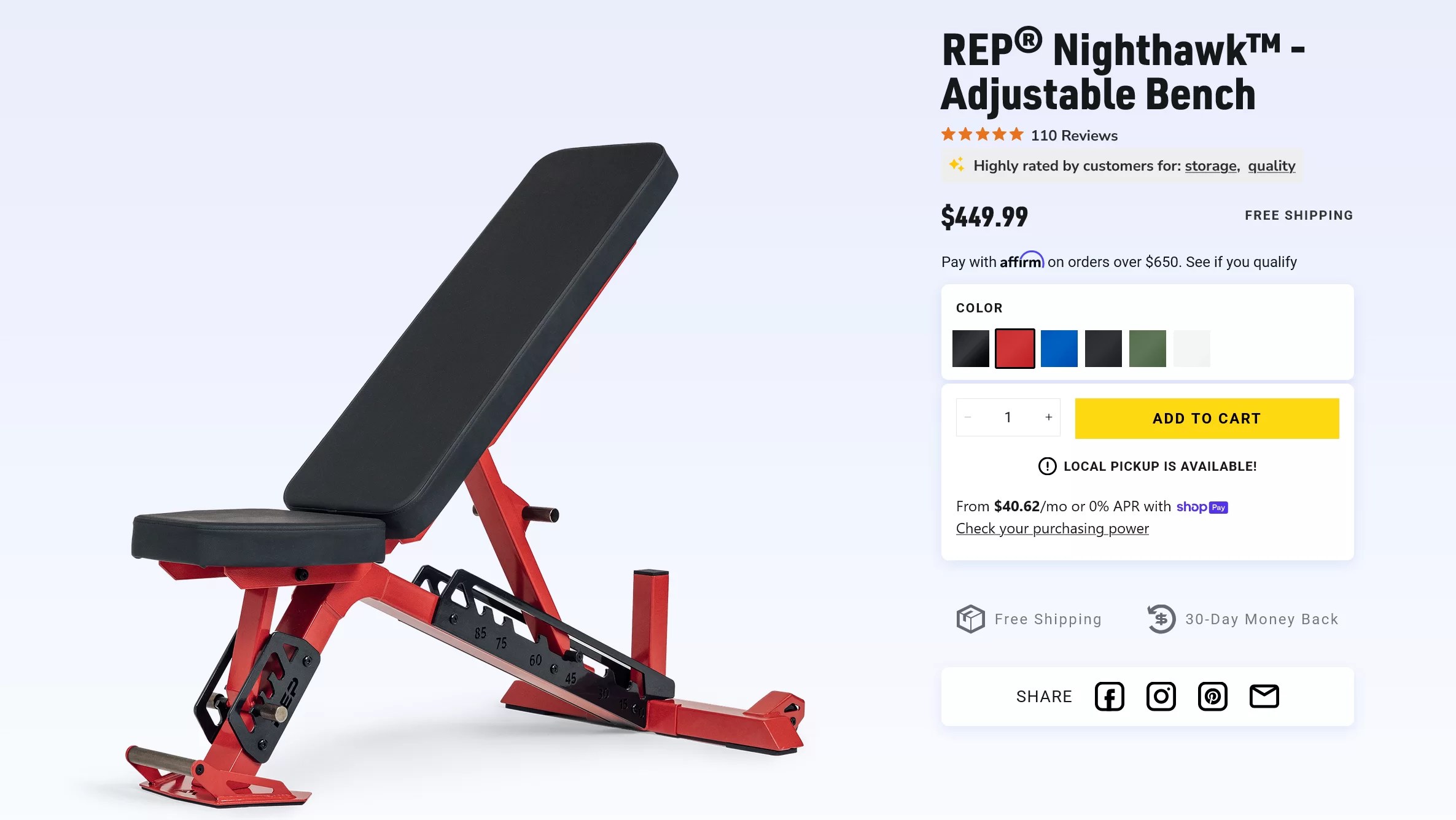 REP Nighthawk Bench Review: My Wife's Favorite Bench of 2026