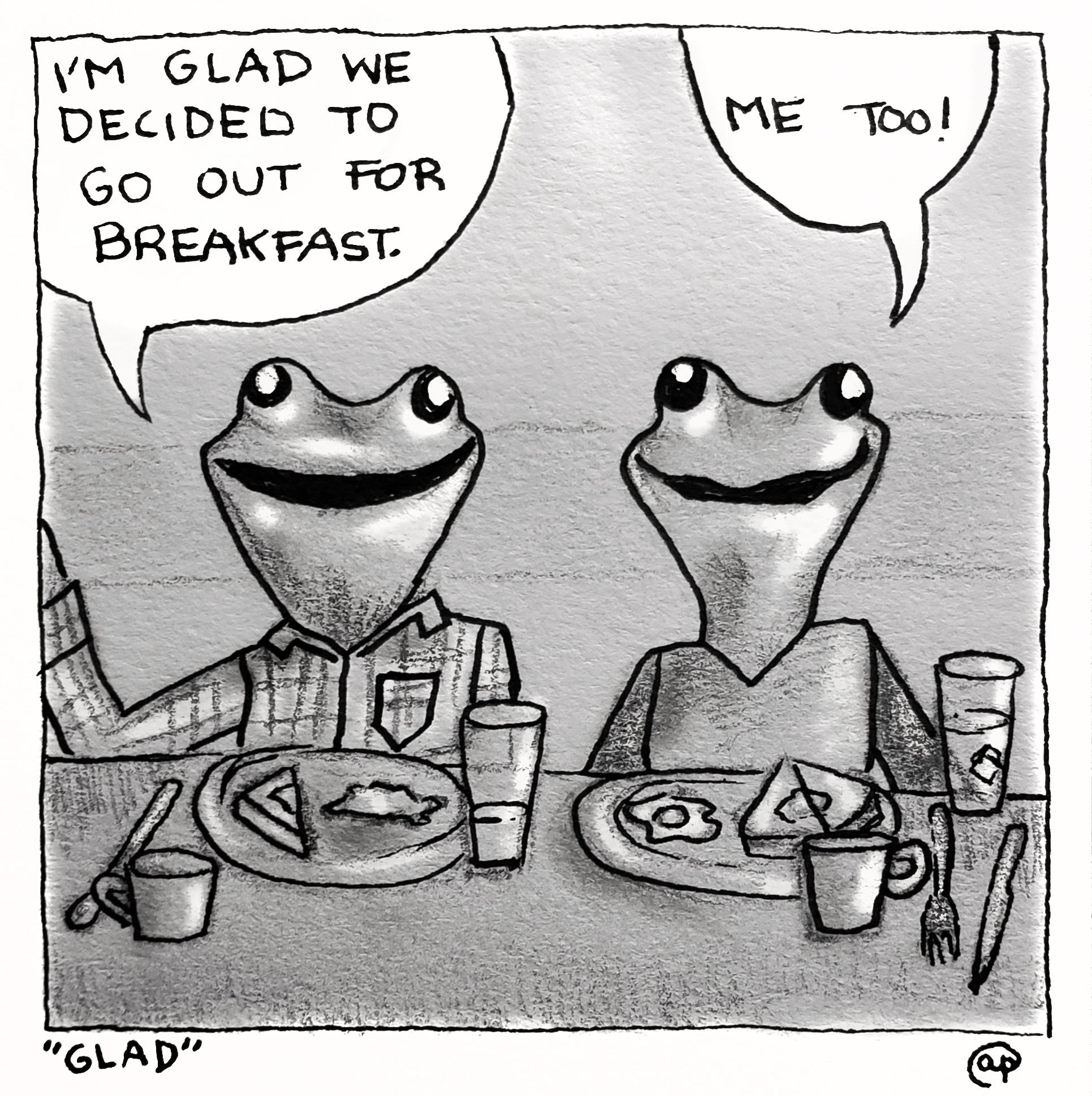 Glad 10x10 Art Print