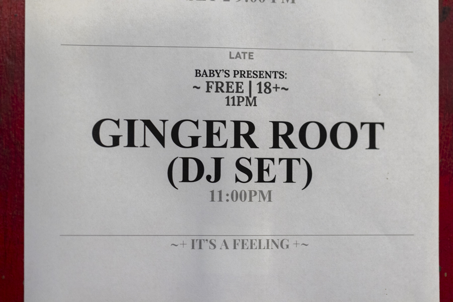 9.00pm: Ginger Root @ Baby's All Right - Gray V