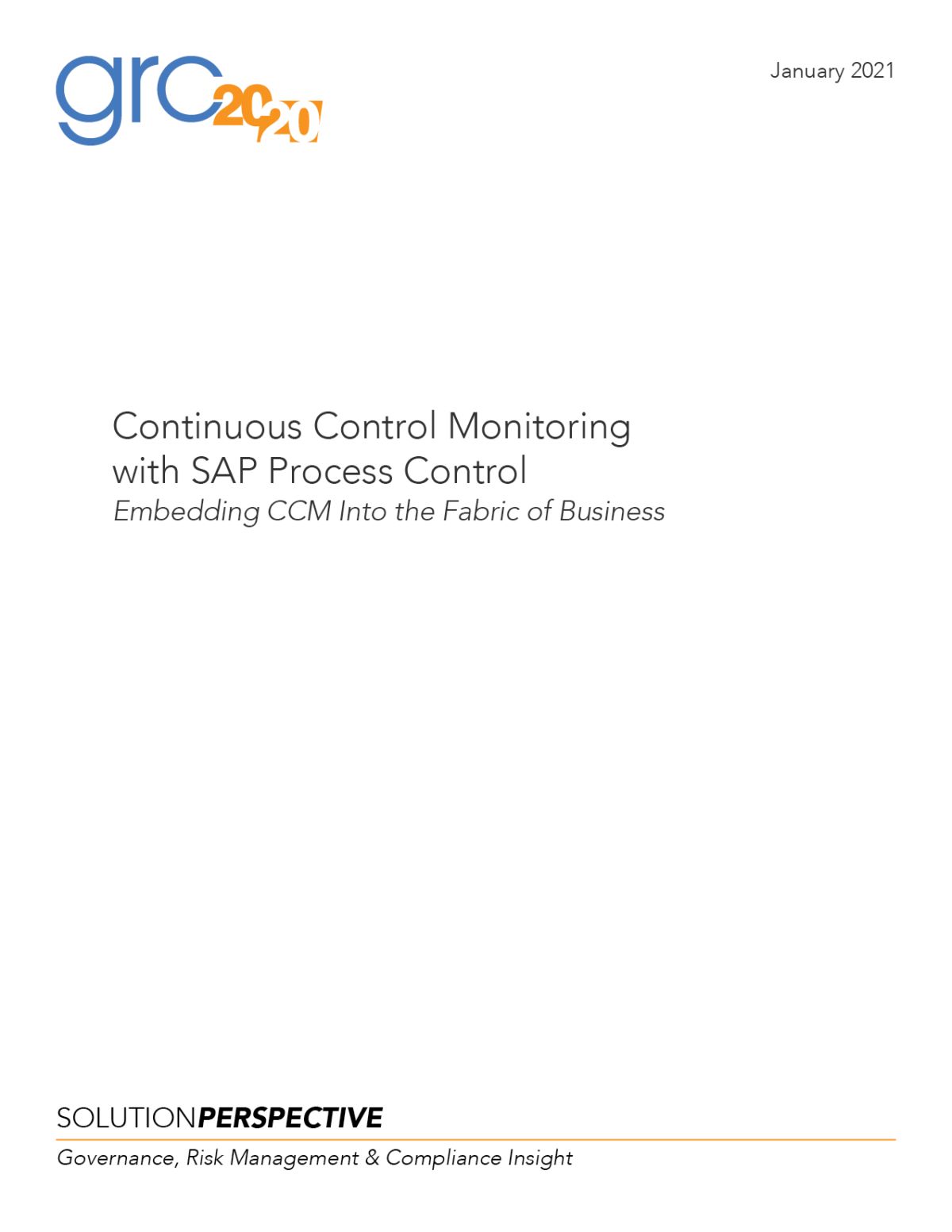 Continuous Control Monitoring  with SAP Process Control