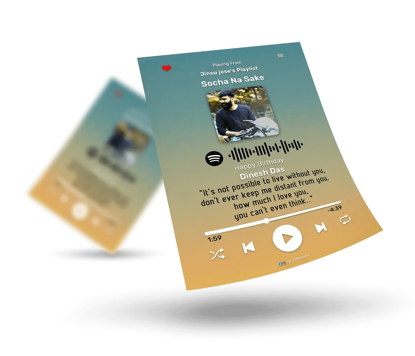 spotify frame online