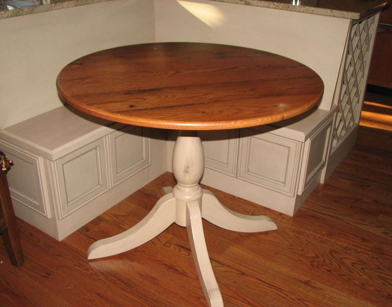 Reclaimed Oak Round Table