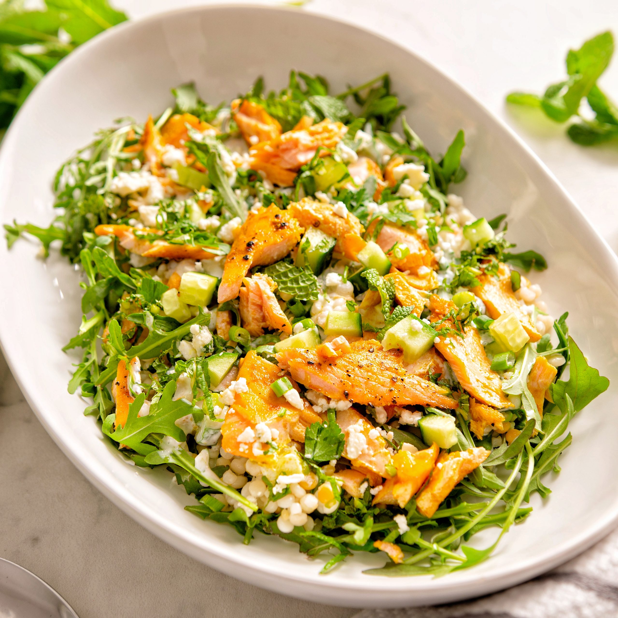 Salmon Couscous and Cucumber Salad Salmon Couscous and Cucumber Salad