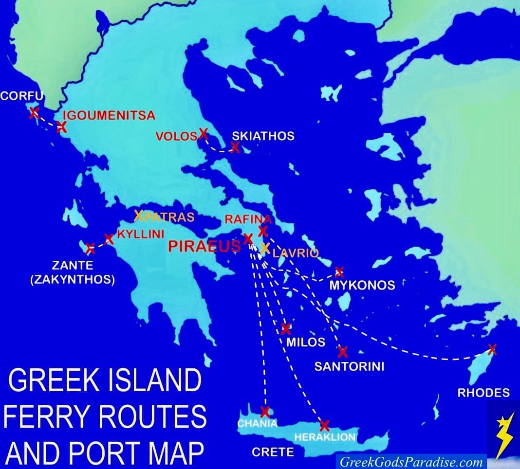 Map Of Ferry Routes On Lake Como Dibujos Cute Para Imprimir Greek Islands Ferry Routes Map 