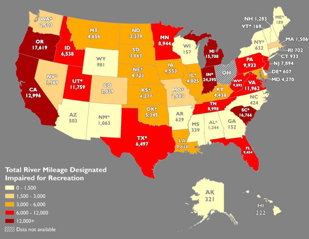 20 Shocking Facts About Water Pollution Green Coast Us River Pollution Map 1024x792 