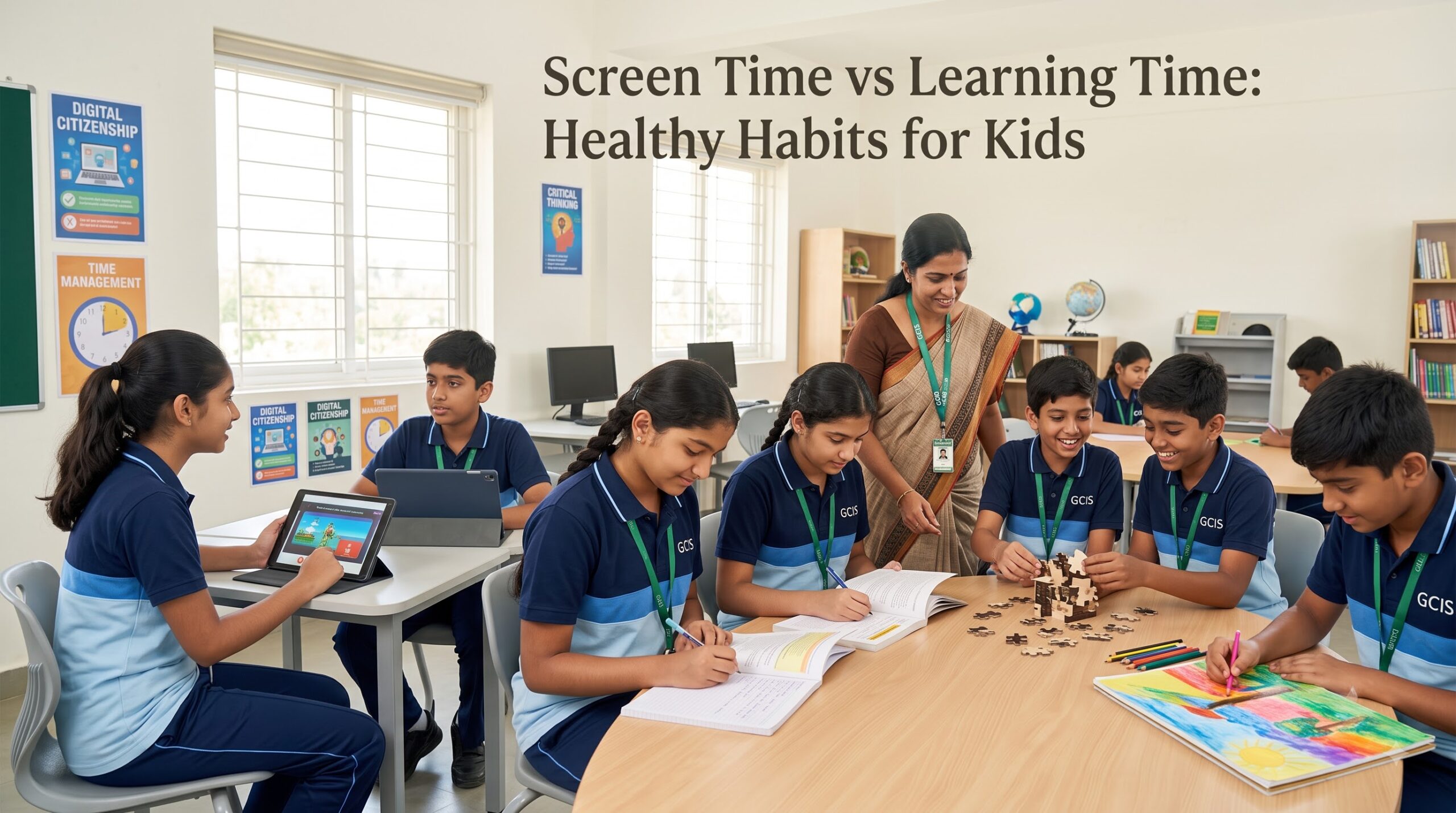 Screen and learning time in GCIS
