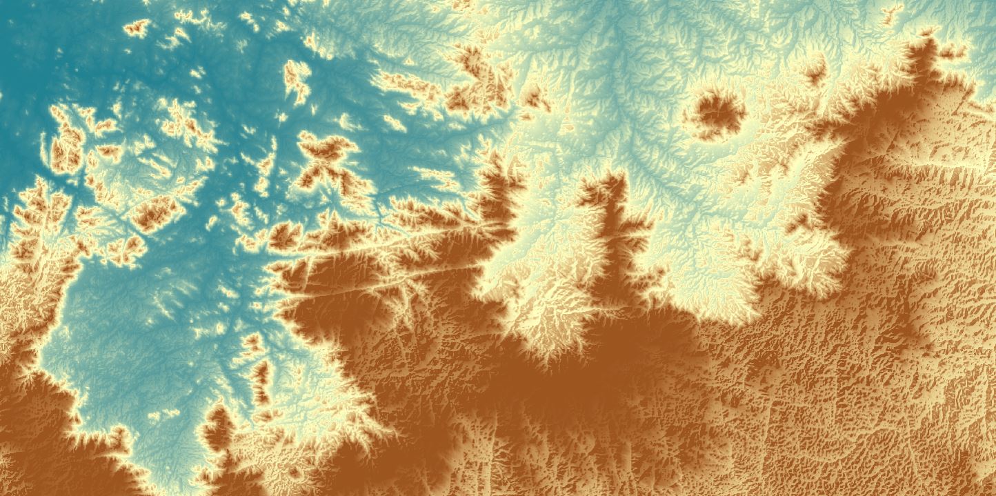 Tchabal Mbabo Faro et Deo SRTM