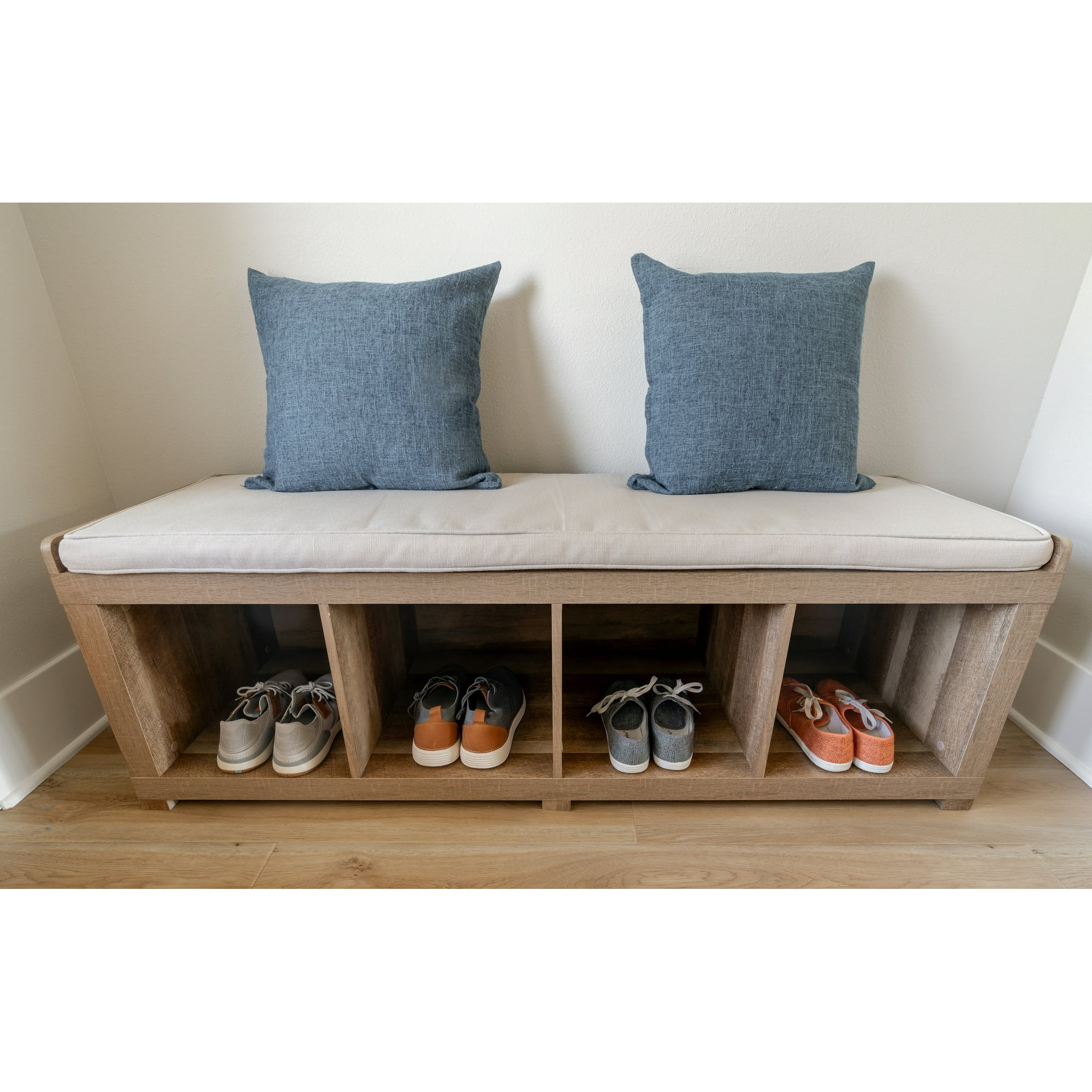 Better homes & gardens 4-cube shoe storage bench