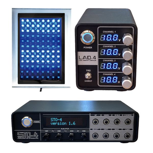 Optogenetics Led Array - Retina Dark Backgrounds for Desktop