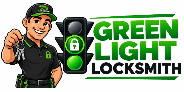 Green Light Locksmith Logo