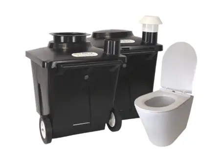Affordable and high-capacity composting toilet systems for homes, tiny houses, and commercial use.