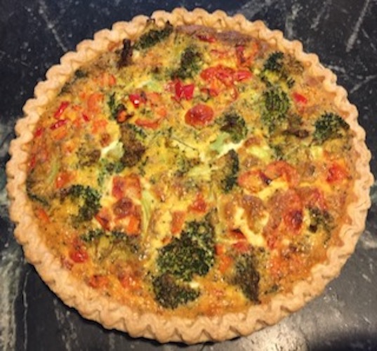 This is a broccoli quiche
