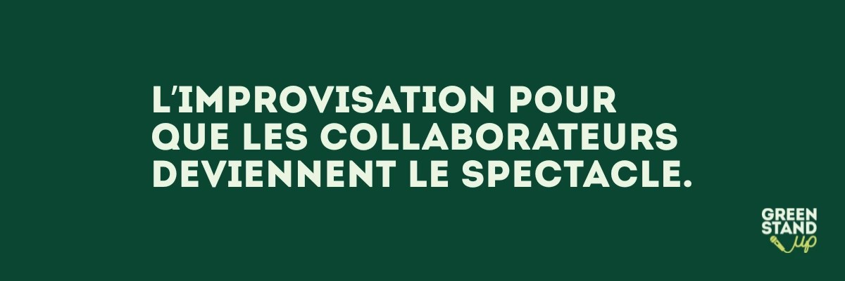 Soirée entreprise originale avec une animation improvisation où les collaborateurs montent sur scène et deviennent acteurs du spectacle