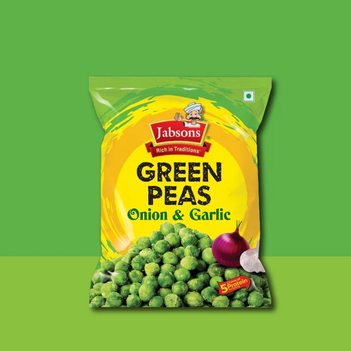 Jabsons Namkeen Green Peas Onion Garlic 150g