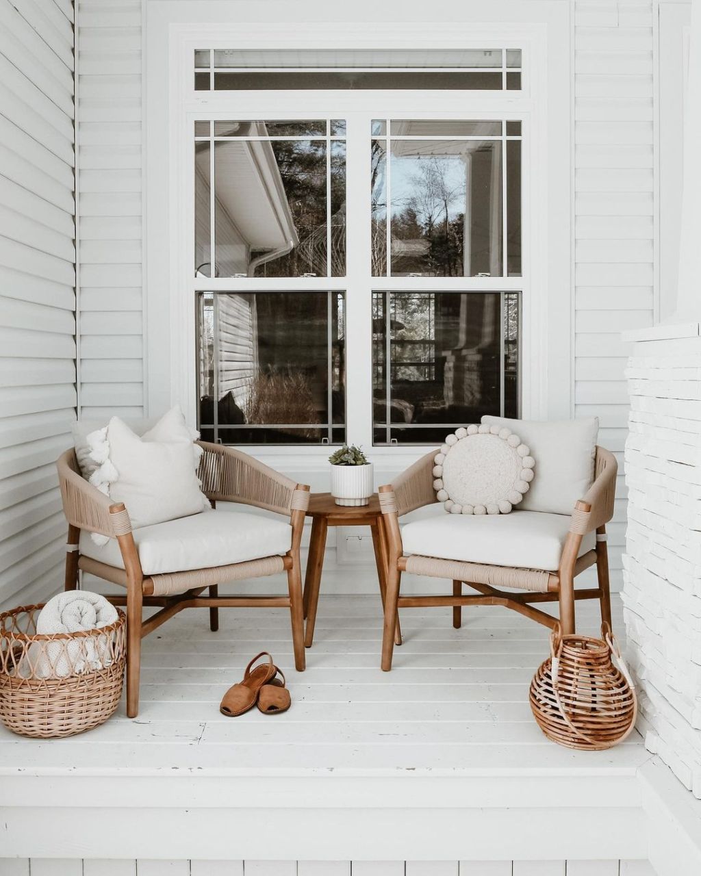 pretty white porch