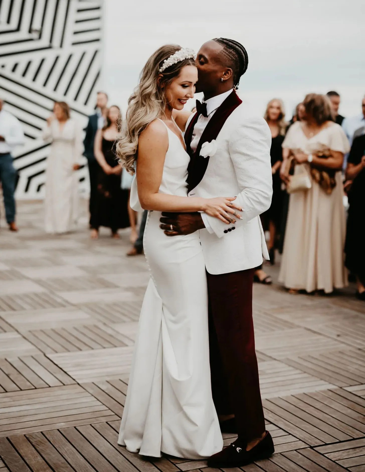 couple sharing a planned dance together on their wedding day