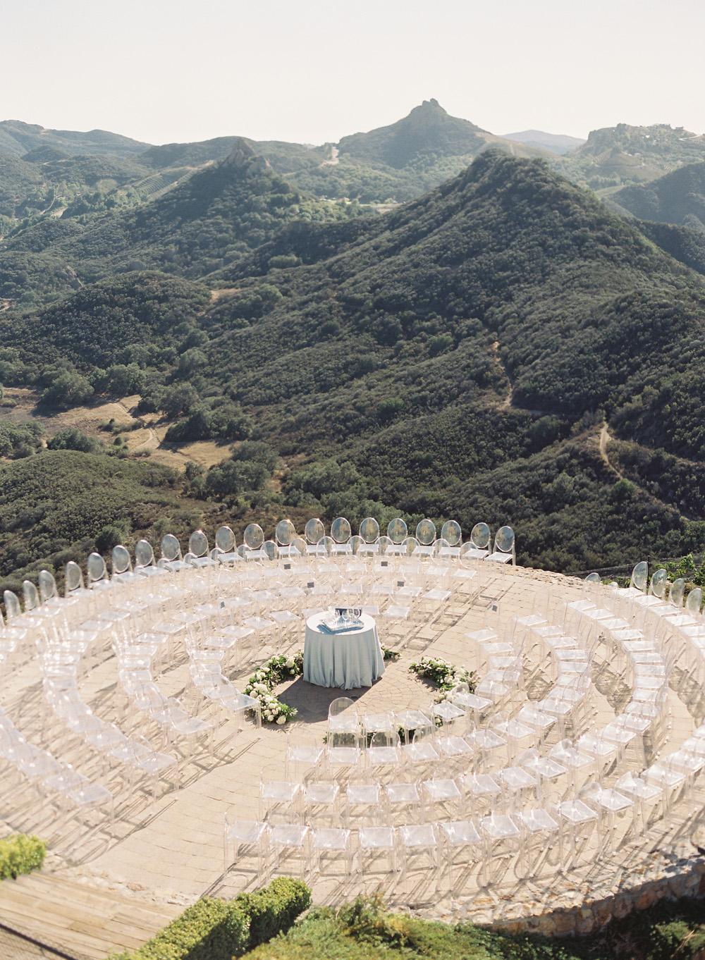 circle seating wedding ceremony