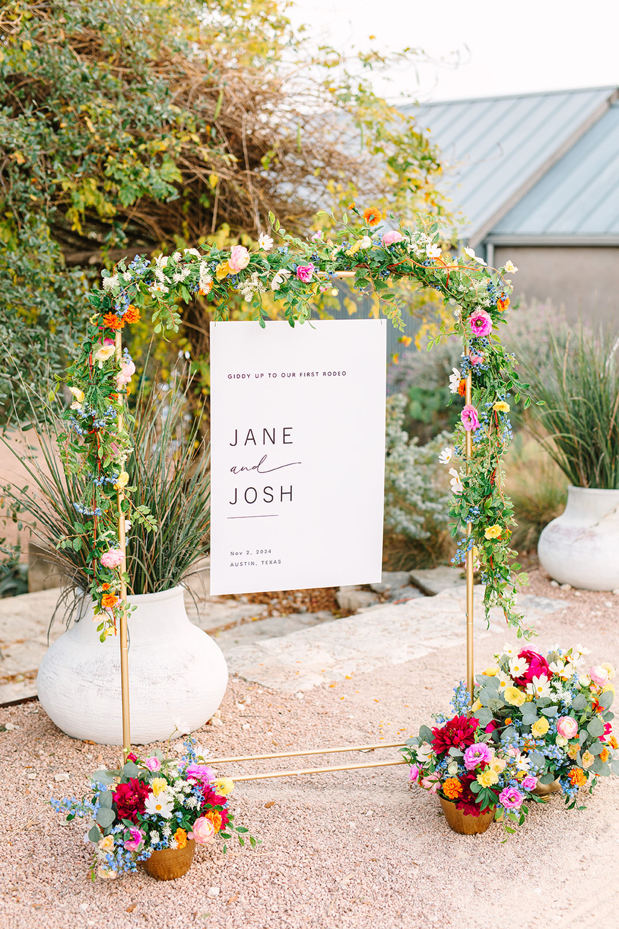 wedding welcome sign