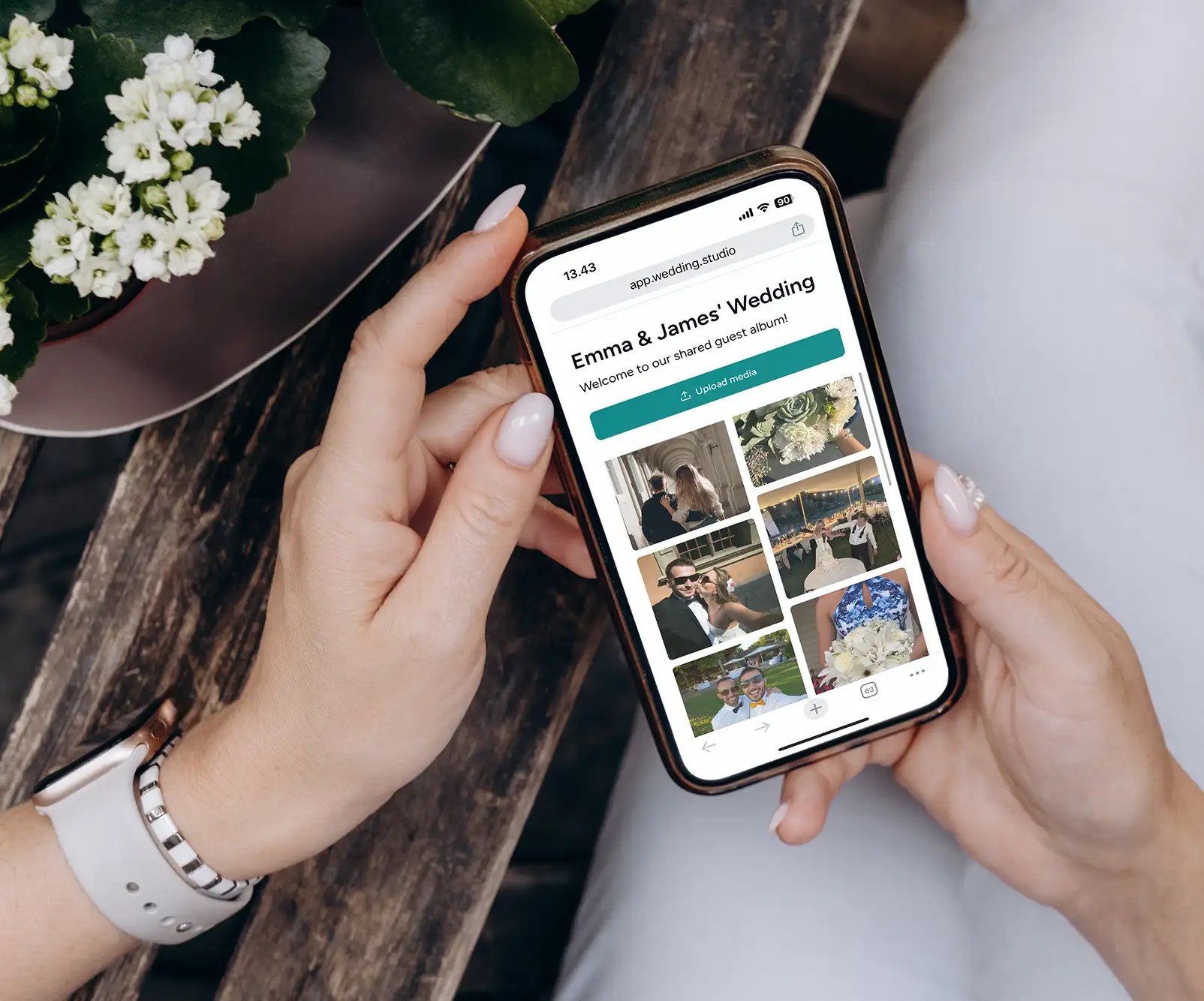 wedding app screen