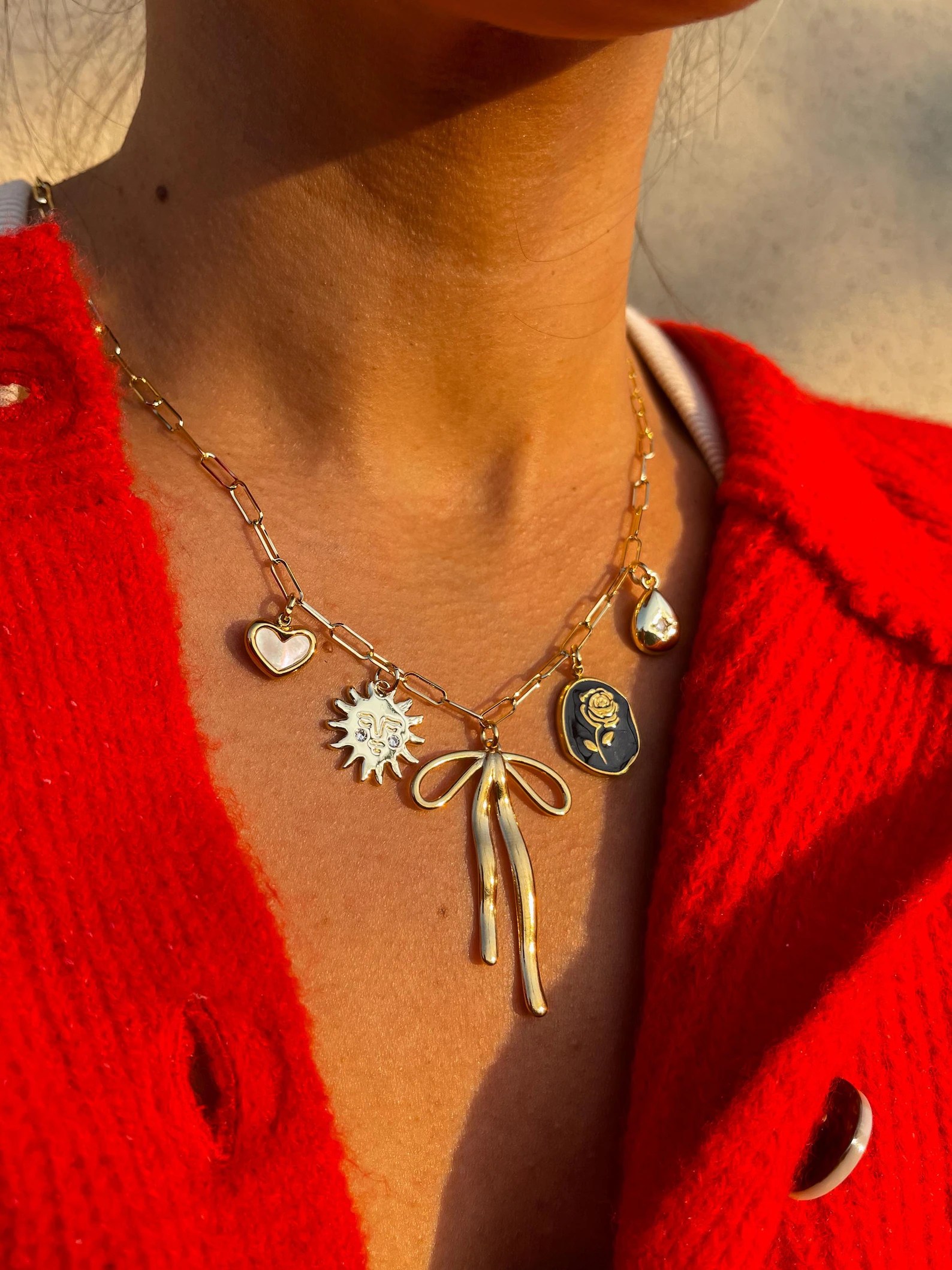 custom charm necklace christmas gift for sister