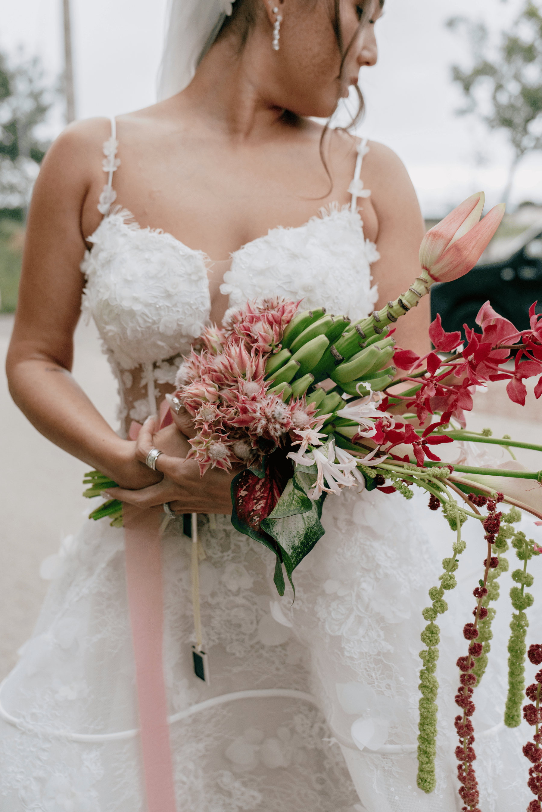 bridal bouquet detail