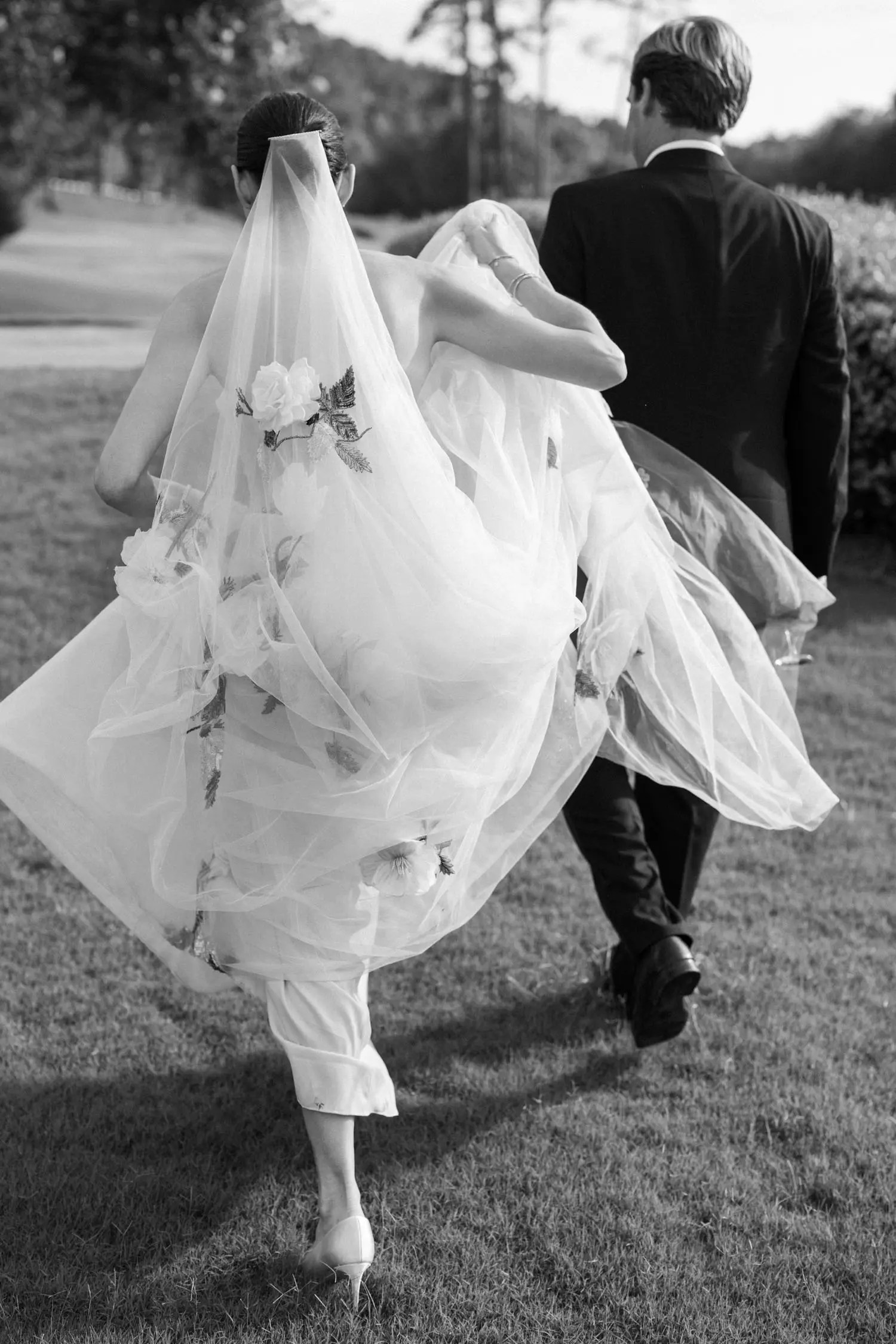 This Bride Let Her Floral Wedding Dress Inspire Every Element of Her Wedding  Day's Design - Green Wedding Shoes